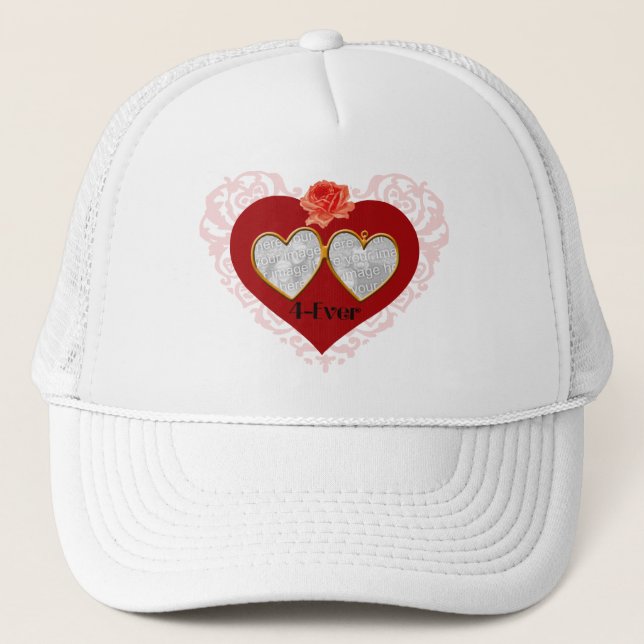 Camionero Gorra de canasta de amor para siempre (Anverso)