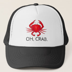 Camionero Gorra de cangrejos de la Maryland Baltimore roja