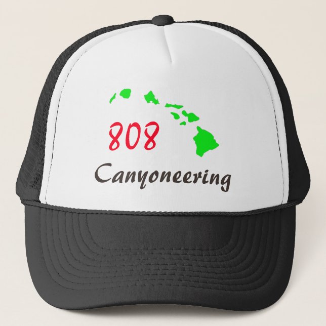 Camionero Gorra de Canyoneering de 808 islas (Anverso)