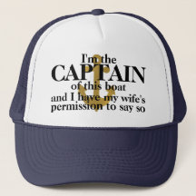 Gorra de capitán Of This Boat Funny