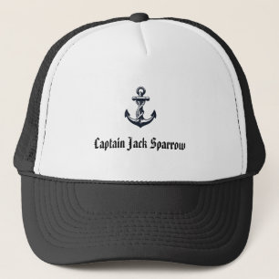 Camionero Gorra de Capitán Personalizada - Ancla Náutica