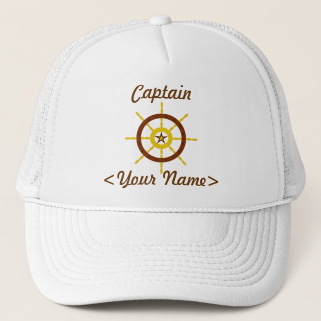Camionero Gorra de Capitán Personalizado (Anverso)