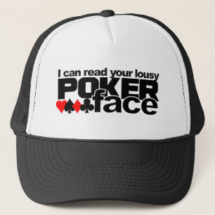 Camionero Gorra de cara de póquer