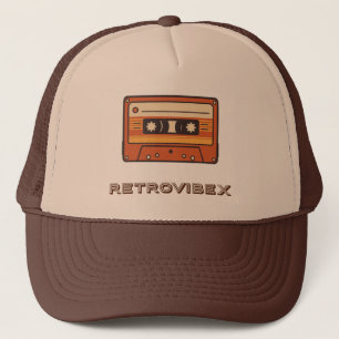 Camionero Gorra de cassette retro - funda de música vintage 