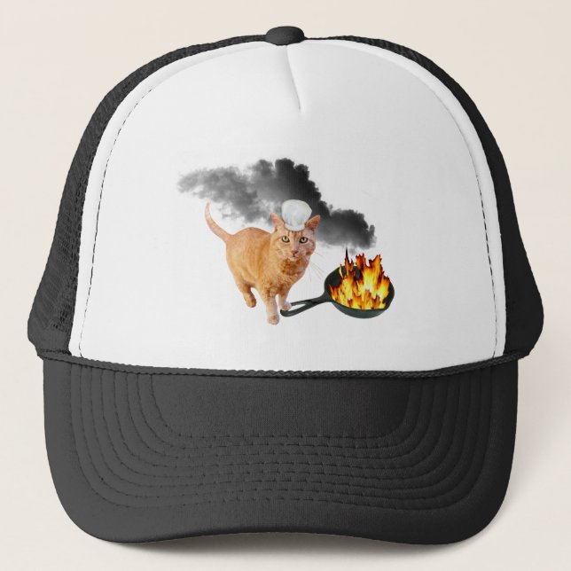 Camionero Gorra de Cat Chef (Anverso)