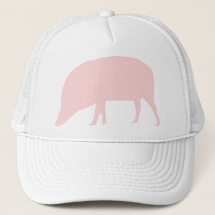 Camionero Gorra de cerdo rosa