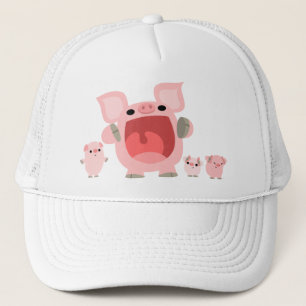 Camionero Gorra de cerdos Personalizado de gritos de tos