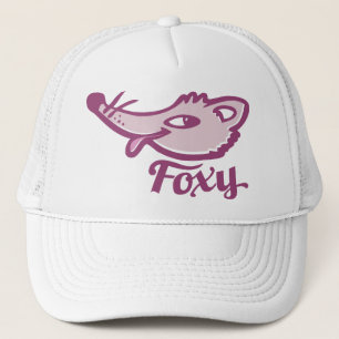 Camionero Gorra de chicas gráficos rosados de Foxy fox