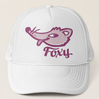 Camionero Gorra de chicas gráficos rosados de Foxy fox