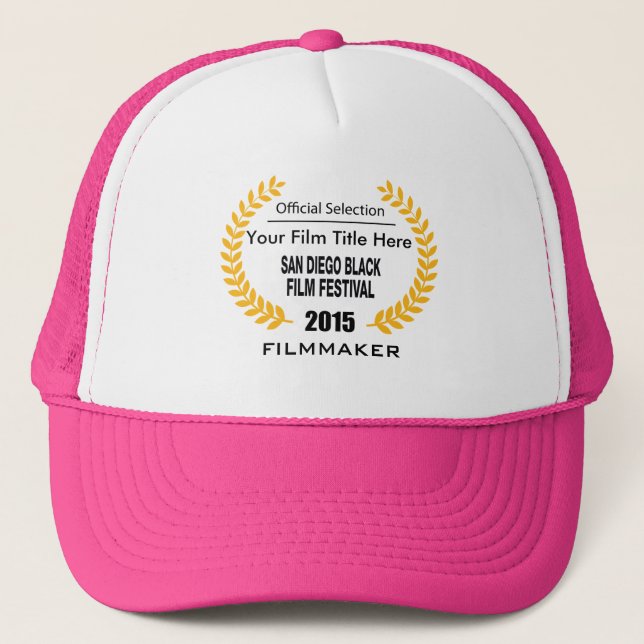 Camionero gorra de Cineasta de SDBFF de 2015 (Anverso)