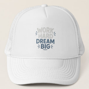 Camionero Gorra de citas motivacionales de gran sueño de tra