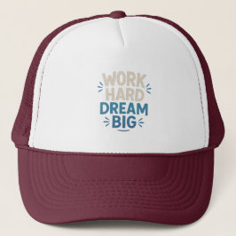 Camionero Gorra de citas motivacionales de gran sueño de tra