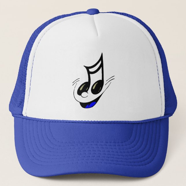 Camionero Gorra de clave musical feliz (Anverso)