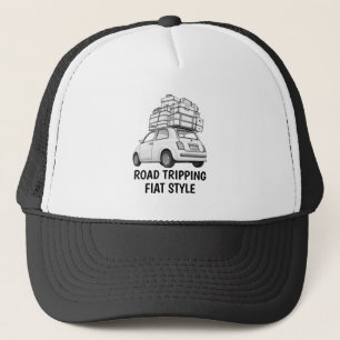 Camionero Gorra de coches de la Fiat Blanca