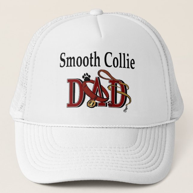 Camionero Gorra de Collie Smooth Dad (Anverso)