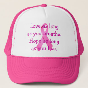 Camionero Gorra de Concienciación sobre el Cáncer de Amor y 