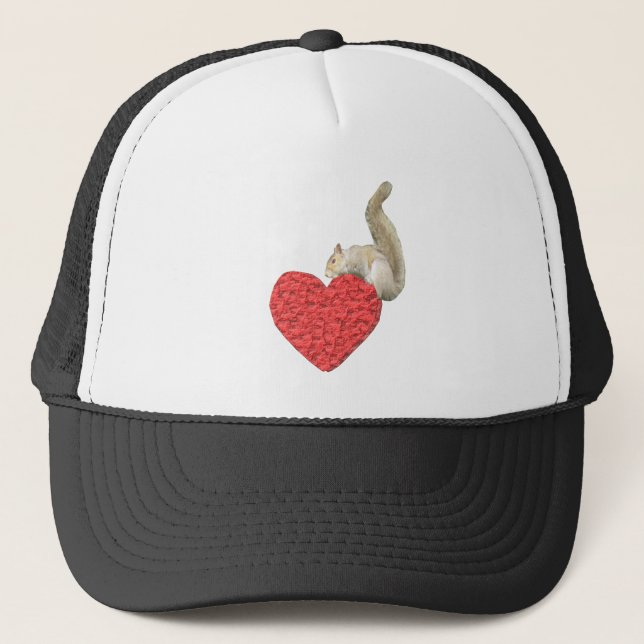 Camionero Gorra de corazón de ardilla (Anverso)