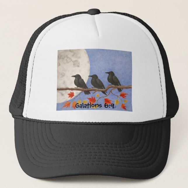 Camionero Gorra de Cosecha de Crows (Anverso)