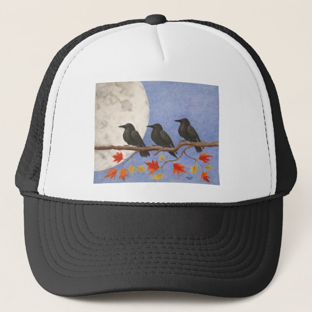 Camionero Gorra de Cosecha de Crows (Anverso)