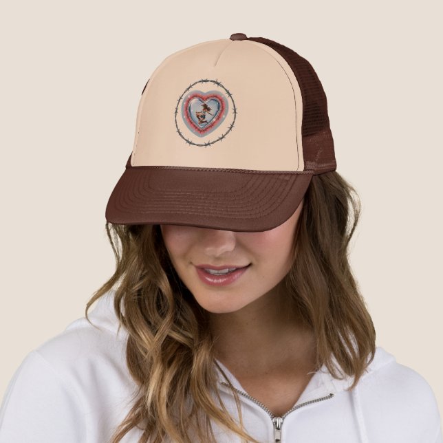 Camionero Gorra de Cowgirl de corazón salvaje ❤️ 🔥 💃 (In situ)