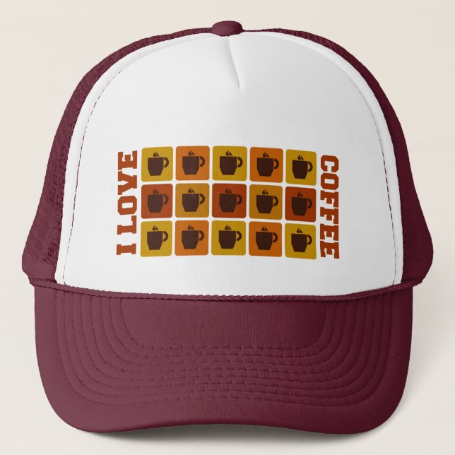Camionero Gorra de cuadrados de café (Anverso)