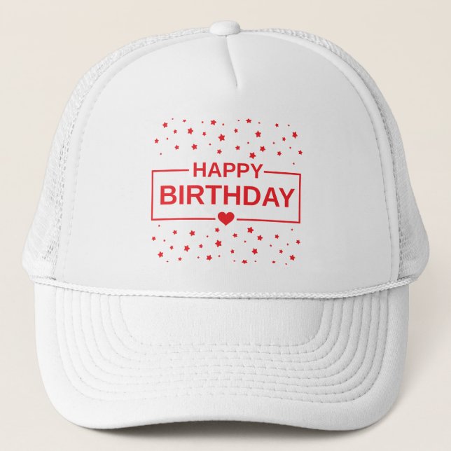 Camionero Gorra de Cumpleaños (Anverso)