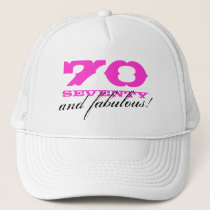 Camionero gorra de cumpleaños número 70  70 y fabuloso!