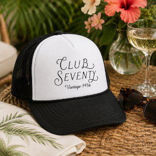 Camionero Gorra de cumpleaños vintage Club Setenta