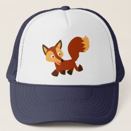 Camionero Gorra de Cute Happy Personalizado Fox