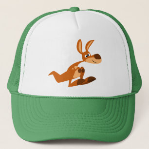 Camionero Gorra de Cute Personalizado Silly Kangaroo