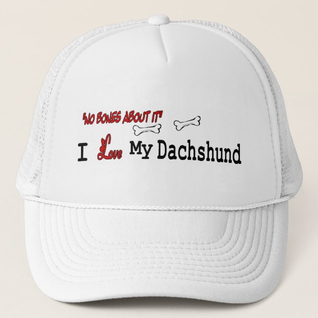 Camionero Gorra de Dachshund (I Love) (Anverso)