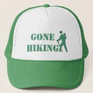 Camionero gorra de deportes de senderismo blanco y verde.