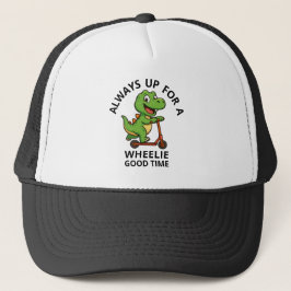 Camionero Gorra de Dinosaurio Verde Adorable