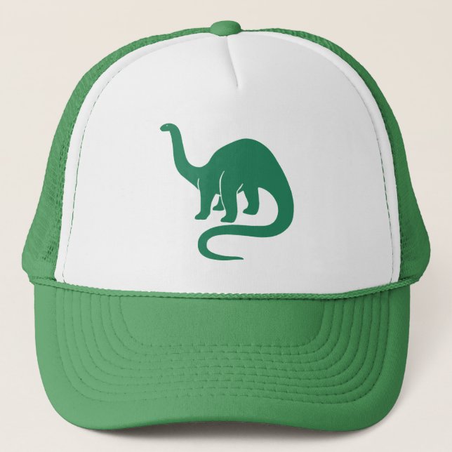 Camionero Gorra de dinosaurios - Verde (Anverso)