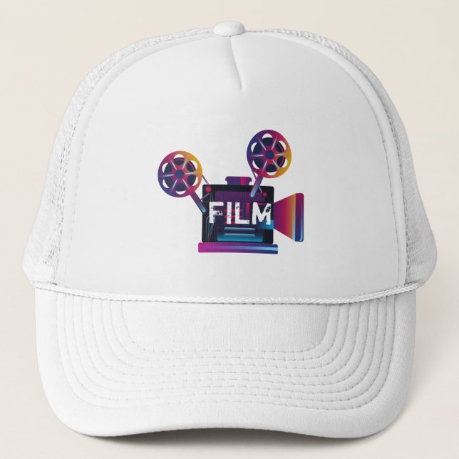 Camionero Gorra de director de cine Rainbow Movie Maker (Anverso)
