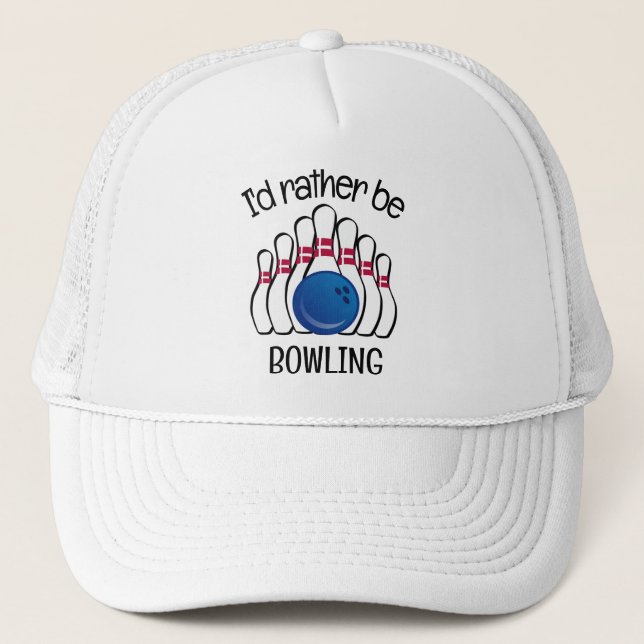Camionero Gorra de diseño de boliche (Anverso)