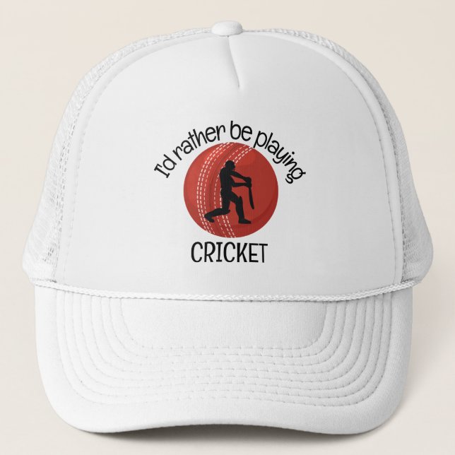 Camionero Gorra de diseño de cricket (Anverso)