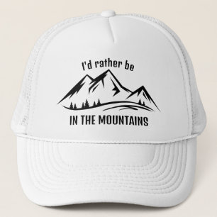 Camionero Gorra de diseño de montañas