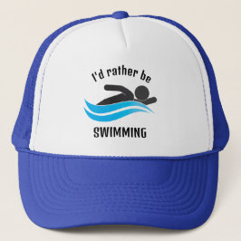 Camionero Gorra de diseño de natación