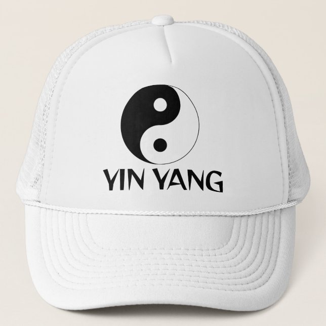 Camionero Gorra de diseño de símbolo Yin Yang (Anverso)