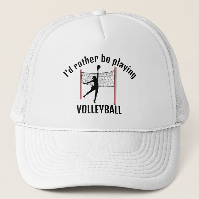 Camionero Gorra de diseño de voleibol (Anverso)