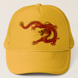 Camionero Gorra de dragón de fuego