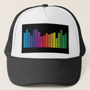 Camionero Gorra de ecualizador gráfico digital muy divertido