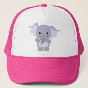 Camionero Gorra de elefante Personalizado Cute Happy