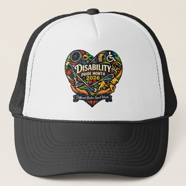 Camionero Gorra de Empoderamiento Orgullo de Discapacidad 20 (Anverso)