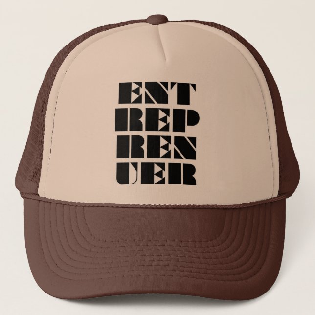 Camionero Gorra de Entreprenuer Brown (Anverso)