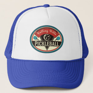 Camionero Gorra de equipo de pickleball - Diseño vintage