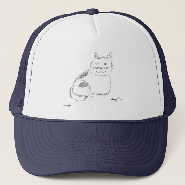 Camionero Gorra de esbozo de Kitty (Anverso)
