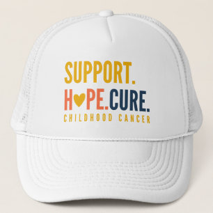Camionero gorra de esperanza de apoyo al cáncer infantil