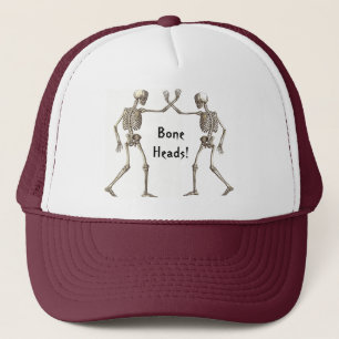 Camionero Gorra de esqueletos de cabezas óseas